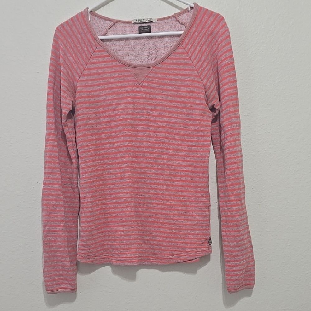 MAISON SCOTCH STRIPPED Fitted Hoodie S(missing, See Measurements)